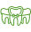Icon of three teeth representing family dental care
