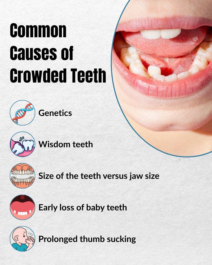 Main Reasons for Crowded Teeth